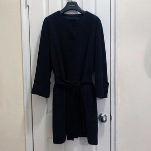 Dolce & Gabbana Black Virgin Wool Cashmere Coat